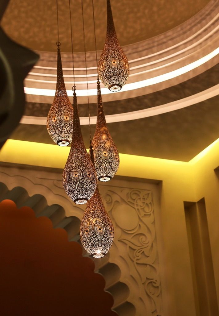 lustre, en, cuivre, marrakech,