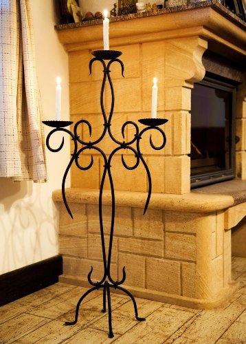 chandelier, en, fer, forge, sur, pied, Porte, bougie, fer, forgé, bougeoir, sur, pied design, Magnifique, chandelle, haut,