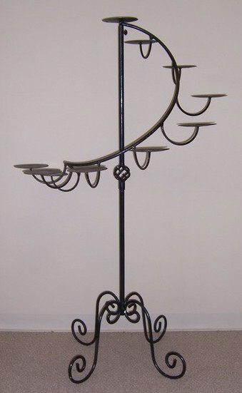 chandelier, en, fer, forge, sur, pied, Porte, bougie, fer, forgé, bougeoir, sur, pied design, Magnifique, chandelle, haut,