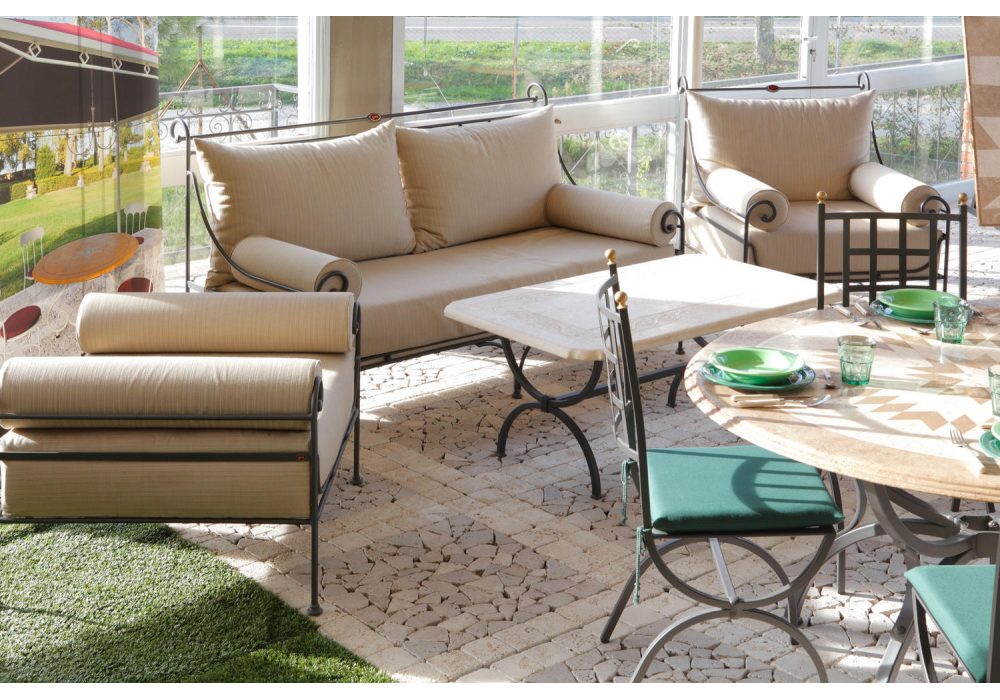 Salon, en, fer, forgé, intérieur, extérieur, moderne, mobilier, de, jardin, catalogue, canapé, en, fer, forgé, 3, places, marocain,